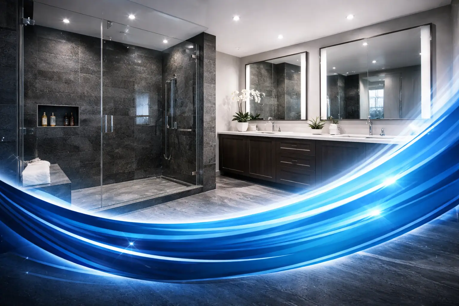 Custom Glass Bathroom